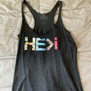 HE>I Hawaiian pattern tank top